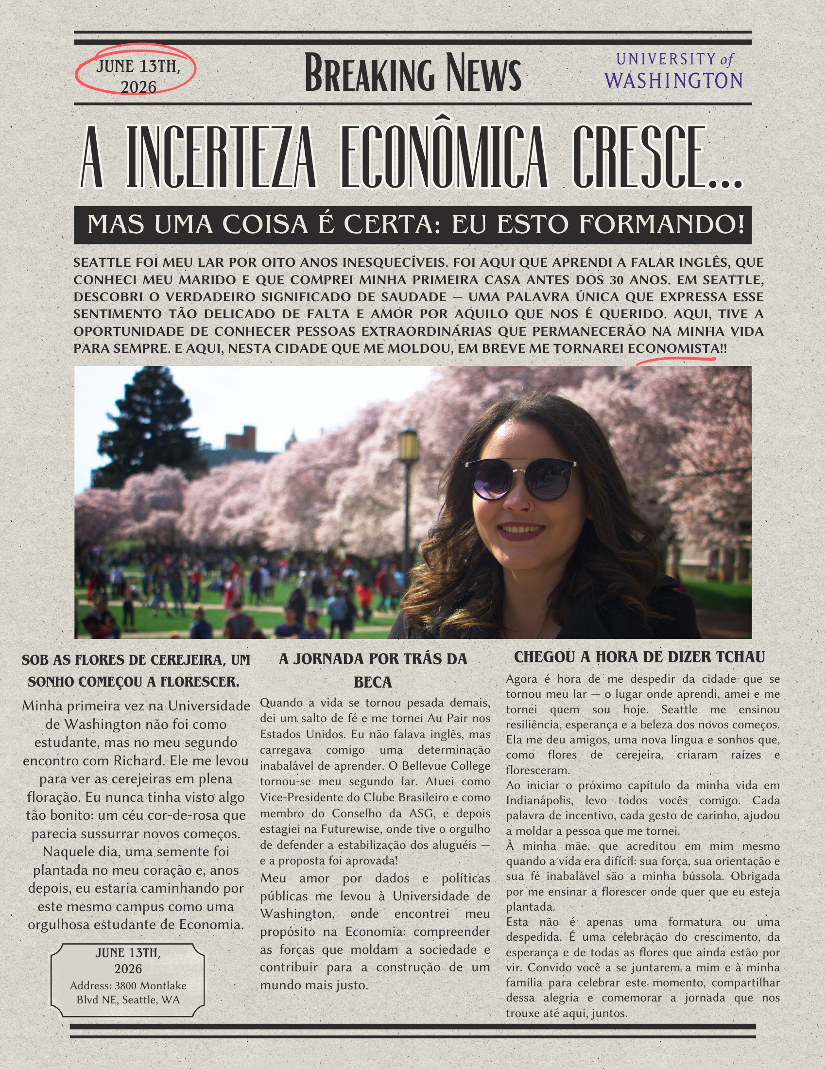 Graduation Announcement — Português